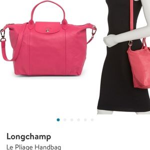 Longchamp NWT large pink leather bag